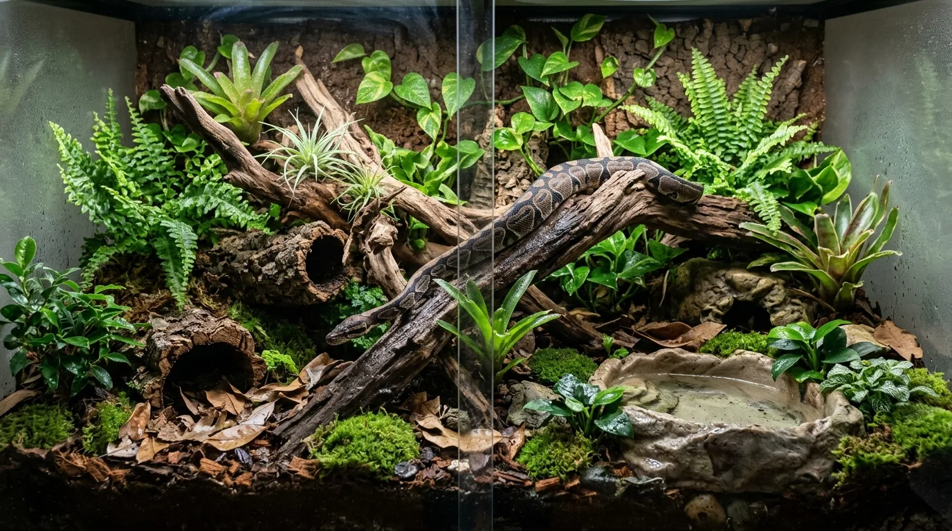 Naturalistic Mixed-Substrate Enclosure